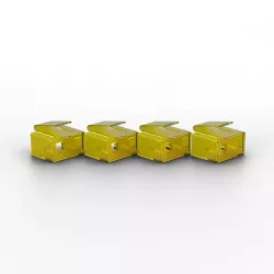 Verrous de ports RJ45 (10 pièces) avec clé, jaune