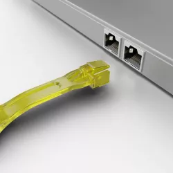 Verrous de ports RJ45 (10 pièces) avec clé, jaune
