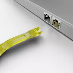 Verrous de ports RJ45 (10 pièces) avec clé, jaune