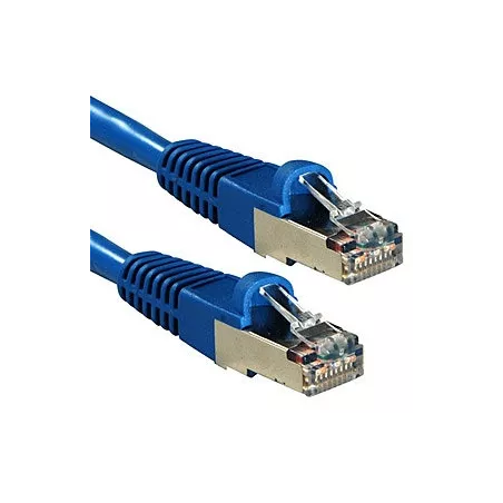 Câble réseau Bleu Cat.6A S/FTP LSZH, 0.3m