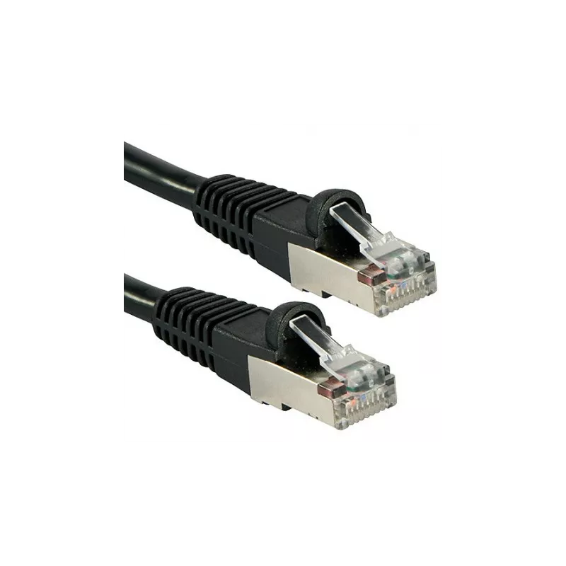 Câble réseau Noir Cat.6A S/FTP LSZH, 0.3m