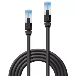 Câble réseau Noir Cat.6A S/FTP LSZH, 0.3m
