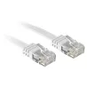 Câble réseau Plat Blanc Cat.6 U/UTP, 1m