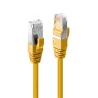 Cable reseau Jaune Cat 6A S/FTP LSZH 0.5m