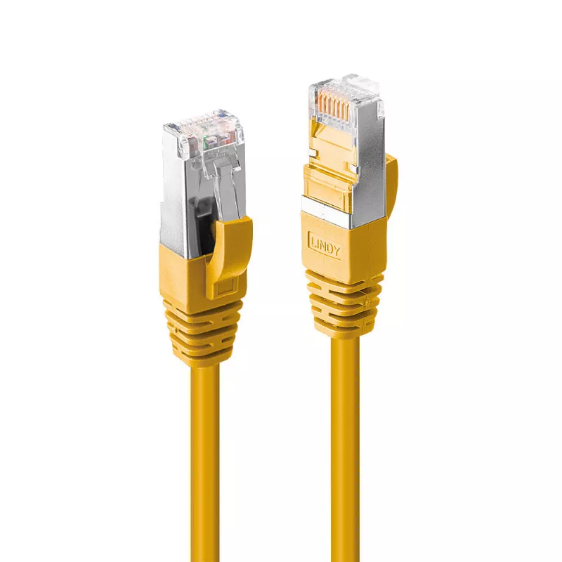 Cable reseau Jaune Cat 6A S/FTP LSZH 5m