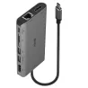 Mini Dock USB 3.2 Type C - 4K HDMI & DP, PD 3.0 100W, USB 3.2, Ethernet Gigabit , SD, Audio