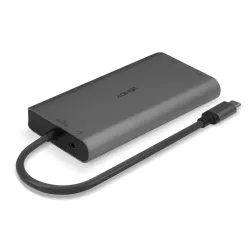 Mini Dock USB 3.2 Type C - 4K HDMI & DP, PD 3.0 100W, USB 3.2, Ethernet Gigabit , SD, Audio