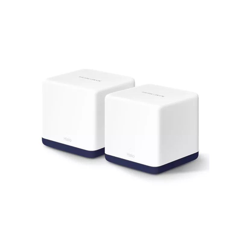 Système Wi-Fi (lot de 2 packs) Mesh AC1900 pour Toute la Maison Vitesse 600 Mbps (2,4 GHz) + 1300 Mbps (5 GHz) 3 ports Gigabit…