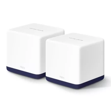 Système Wi-Fi (lot de 2 packs) Mesh AC1900 pour Toute la Maison Vitesse 600 Mbps (2,4 GHz) + 1300 Mbps (5 GHz) 3 ports Gigabit…
