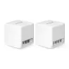 Système Wi-Fi 6 (lot de 2 packs) Mesh AX1500 pour Toute la Maison Vitesse 300 Mbps (2,4 GHz) + 1201 Mbps (5 GHz) 3 ports…