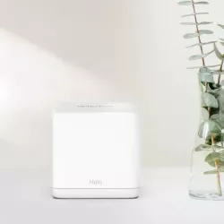 Système Wi-Fi 6 (lot de 2 packs) Mesh AX1500 pour Toute la Maison Vitesse 300 Mbps (2,4 GHz) + 1201 Mbps (5 GHz) 3 ports…