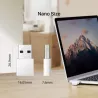 Adaptateur USB double bande sans fil nano AC1300N VITESSE 400 Mbps à 2,4 GHz + 867 Mbps à 5 GHz Antennes internes USB 2.0