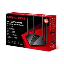 Routeur Wi-Fi Dual-Band AC1200 Vitesse 300 Mbps (2,4 GHz) + 867 Mbps (5 GHz) 4 antennes externes fixes 2 ports LAN Gigabit 1…