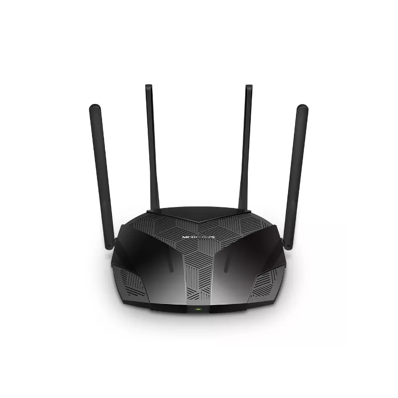 Routeur WiFi 6 Dual-Band AX3000 Noir Vitesse 574 Mbps (2,4 GHz) + 2402 Mbps (5 GHz) + Antennes externes fixes 3 ports LAN…