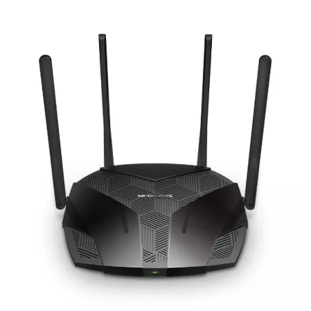 Routeur WiFi 6 Dual-Band AX3000 Noir Vitesse 574 Mbps (2,4 GHz) + 2402 Mbps (5 GHz) + Antennes externes fixes 3 ports LAN…