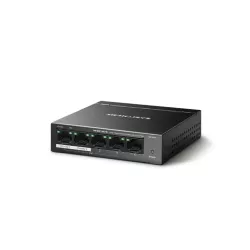 Boitier en métal Switch de bureau 5 ports Gigabit avec 4 ports PoE+, 4 ports PoE+ Gigabit, 1 port Non-PoE Gigabit Longue…