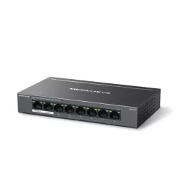 Boitier en métal Switch de bureau 8 ports Gigabit avec 7 ports PoE, 8 ports RJ45 10/100/1000 Mbps Longue portée jusqu'à 250 m