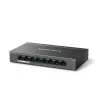 Boitier en métal Switch de bureau 8 ports Gigabit avec 7 ports PoE, 8 ports RJ45 10/100/1000 Mbps Longue portée jusqu'à 250 m
