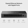 Boitier en métal Switch de bureau 8 ports Gigabit port RJ45 à négociation automatique 8× 10/100/1000 Mbps prenant en charge…