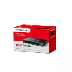 Boitier en métal Switch de bureau 8 ports Gigabit port RJ45 à négociation automatique 8× 10/100/1000 Mbps prenant en charge…