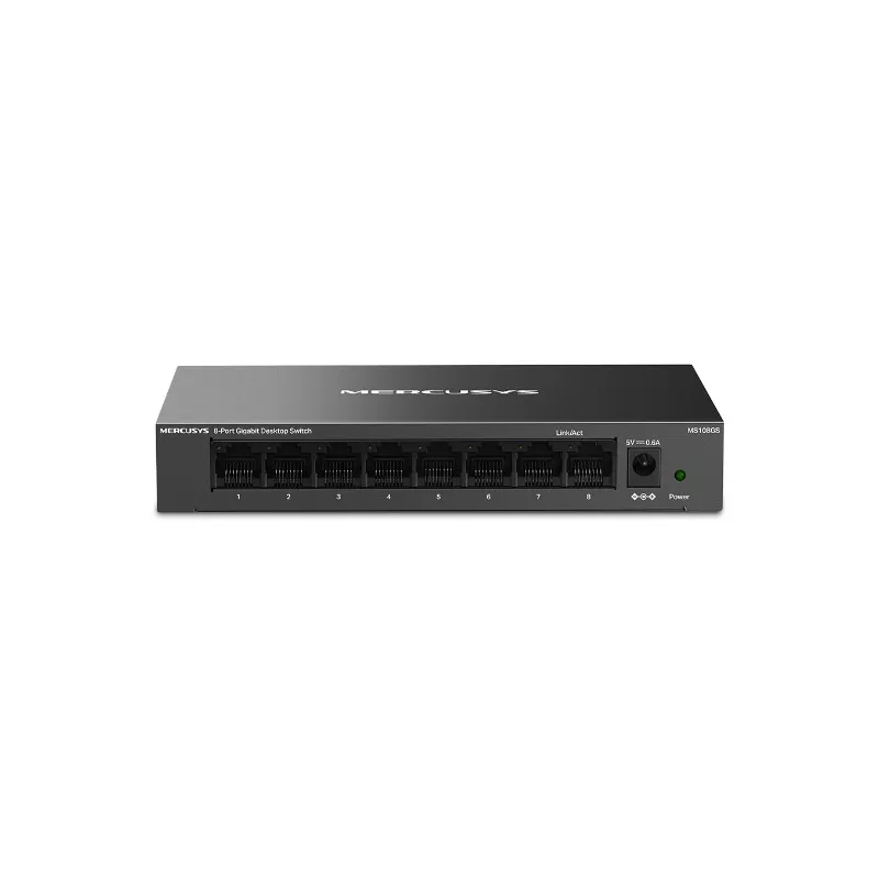 Mercusys Switch de bureau MS108GS-M2 multi-Gigabit 2,5 G à 8 ports boitier métal