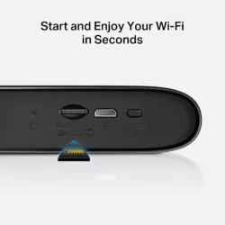 Mobile 4G LTE Wi-Fi Noir Modem 150Mbps 4G LTE intégré Vitesse 150 Mbps (2,4 GHz) batterie 2200 mAh Réseau 4G : prend charge…