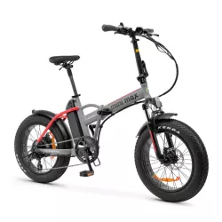 Vélo électrique pliable Argento MiniMax Rouge Moteur Bafang 36V/250W/60Nm , Batt 36V 10.4Ah, Dérailleur Shimano 7 vitesses…