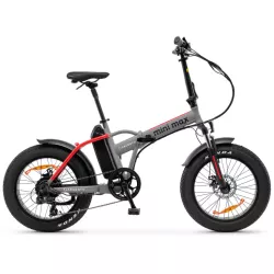 Vélo électrique pliable Argento MiniMax Rouge Moteur Bafang 36V/250W/60Nm , Batt 36V 10.4Ah, Dérailleur Shimano 7 vitesses…