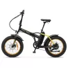 Vélo électrique pliable Argento MiniMax Jaune Moteur Bafang 36V/250W/60Nm , Batt 36V 10.4Ah, Dérailleur Shimano 7 vitesses…