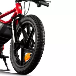 Mini moto elec DUCATI enfant / moteur 250W Pneu 16'' / 16kmh max 15.5kg Batt 21.6V/5.2Ah 112W Ecran Clignotant Charge max 45kg…