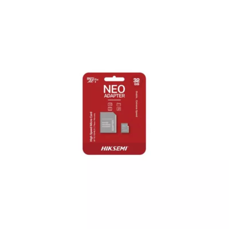CARTE MEMOIRE HIKSEMI M-SD 32G MICRO SDHC - SERIE C1 AVEC ADAPTATEUR 92MB/s 15MB/s Class 10