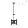 Support plafond MULTIBRACKETS Noir pour moniteur 81,3cm 139,7cm 55 Capacité 30 kg VESA 200x100mm 400 x400 mm, 860 - 3130 mm