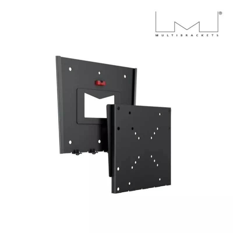 Support mural fixe MULTIBRACKETS Noir pour moniteur 38,1cm 15 101,6 cm 40". Capacité 30 kg.VESA 50x50mm 200x200 mm