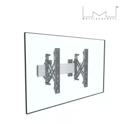 Fixation push in pop out MBW1U MULTIBRACKETS Silver pour moniteur 101,6cm 40 165,1cm 65" Capacité 30 kg VESA 100 x100 600x400 mm