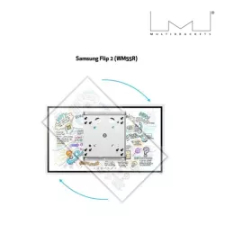 Support mural rotatif MULTIBRACKETS Blanc pour moniteur 127cm 50 2,41m 95" Capacité 50kg VESA 200 x200 400x400 mm