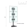 Colonne MULTIBRACKETS Noir M Pro Series 270cm en Aluminium pour écran