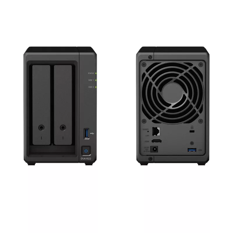 Synology - DVA1622 NVR d apprentissage approfondi 6Go Ram - 2 baies 3.5.