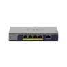 Netgear GS105Pv3 Switch non manageable PoE Gigabit Ethernet 5 ports.