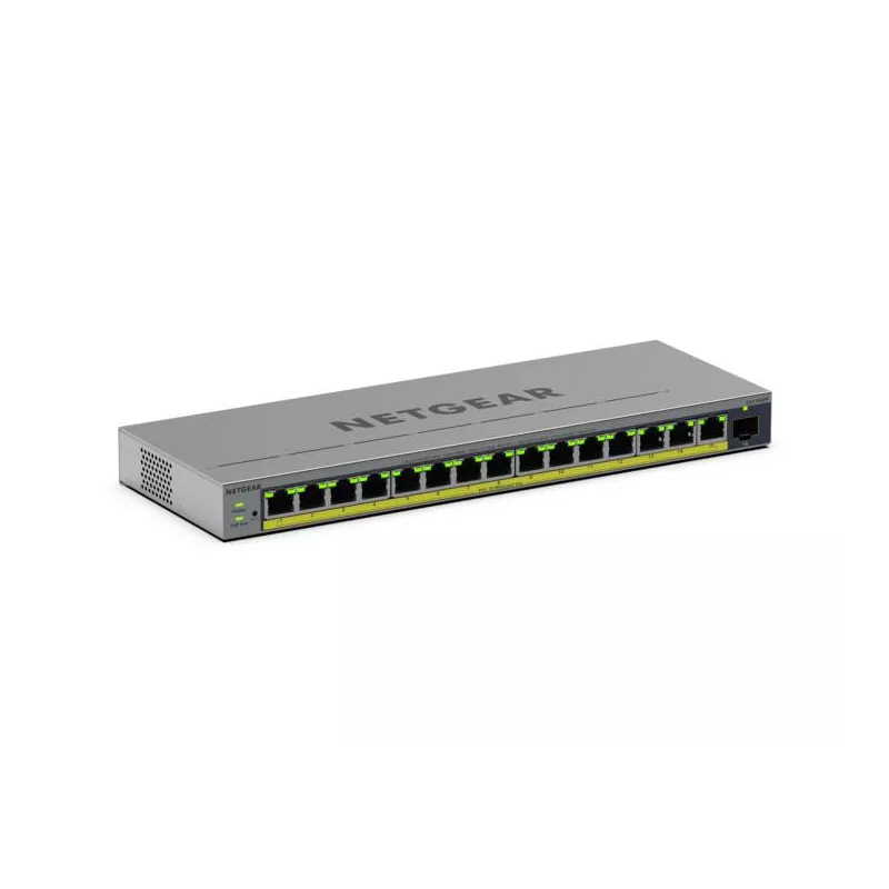Netgear GS116EPP Smart switches Web manageables Pro PoE+ 16 ports Gigabit Ethernet avec 1 port SFP dédié (231 W).