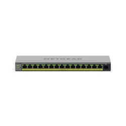 Netgear GS116EPP Smart switches Web manageables Pro PoE+ 16 ports Gigabit Ethernet avec 1 port SFP dédié (231 W).