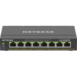 Netgear 8PT GE PLUS SWCH W/ HI-PWR POE+ (GS308EPP)
