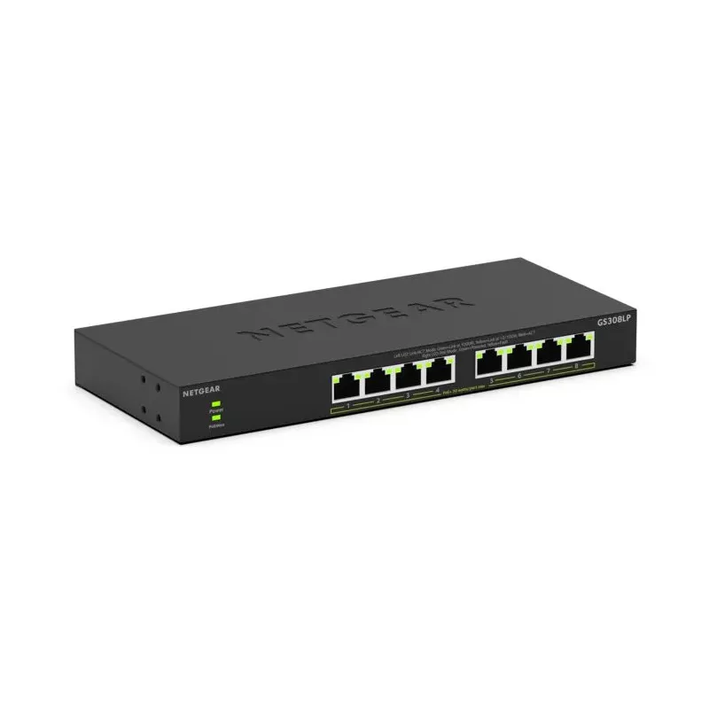 Netgear GS308LP Switch non manageable essentiel Gigabit Ethernet PoE+ 8 ports avec FlexPoE.