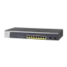 Netgear GS510TPP Smart Switch 8 ports Gigabit Ethernet PoE+ haute puissance avec 2 ports dédiés Ports SFP (190W).