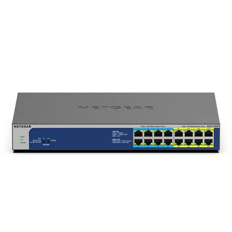 Netgear GS516UP Switch non manageable PoE+ haute puissance Gigabit Ethernet 16 ports avec PoE+