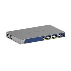 Netgear GS728TXP Smart Switch PoE+ 24 ports Gigabit avec en option gestion à distance/cloud et 4 ports SFP (190W) 1 an…