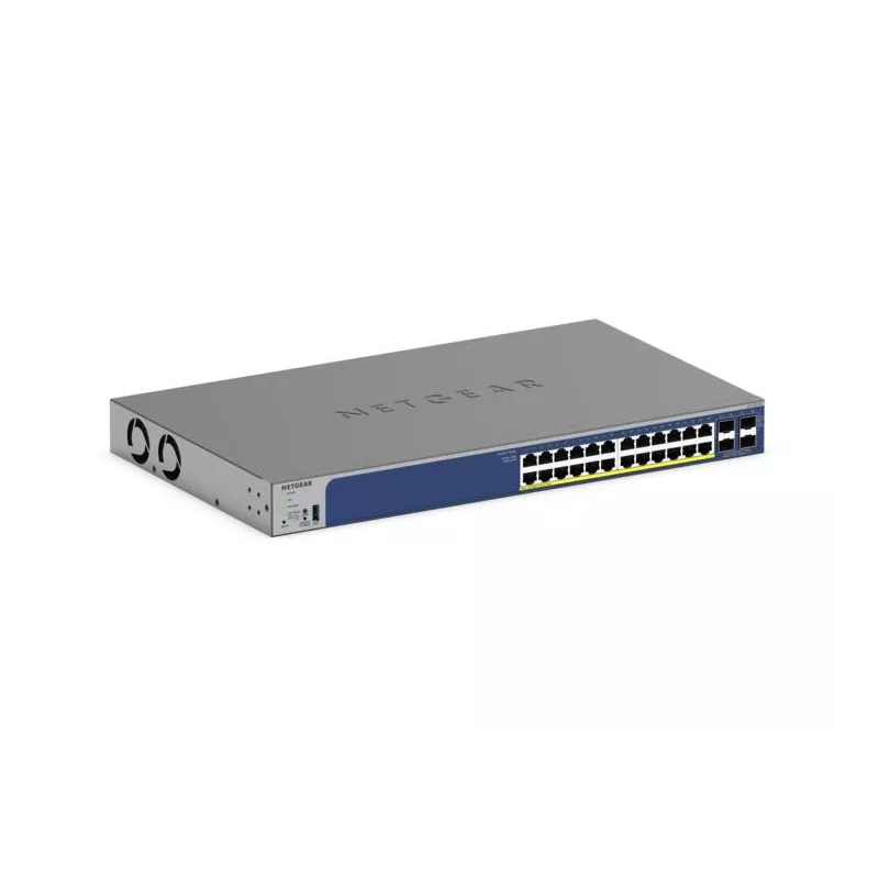 Netgear GS728TXP Smart Switch PoE+ 24 ports Gigabit avec en option gestion à distance/cloud et 4 ports SFP (190W) 1 an…