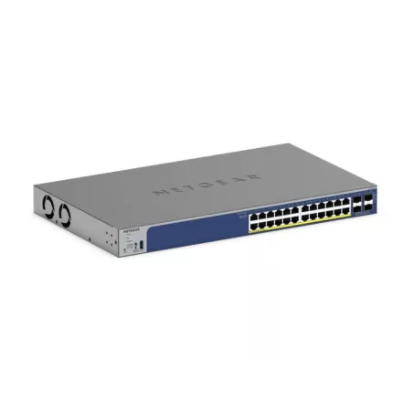 Netgear GS728TXP Smart Switch PoE+ 24 ports Gigabit avec en option gestion à distance/cloud et 4 ports SFP (190W) 1 an…