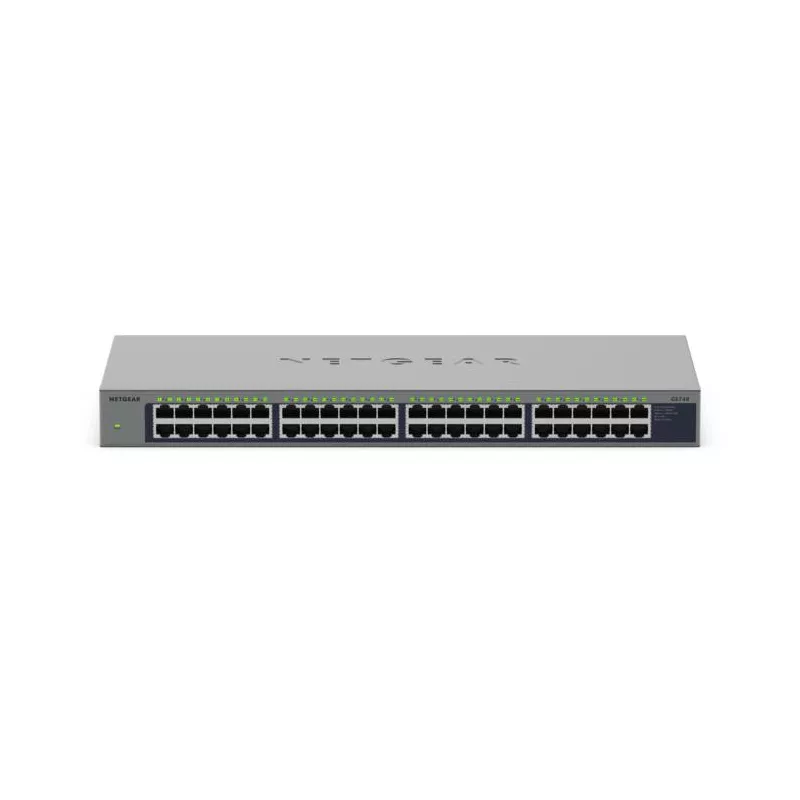 Netgear GS748 Switch non manageable 48 ports Gigabit Ethernet.