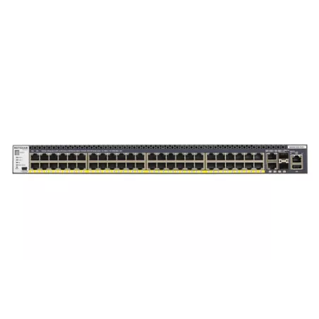 Netgear M4300-52G-POE+ 1000W PSU Géré L2/L3/L4 Gigabit Ethernet (10/ 100/1000) Connexion Ethernet, alimentation via PoE 1U Noir