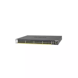 Netgear M4300-52G-POE+ 1000W PSU Géré L2/L3/L4 Gigabit Ethernet (10/ 100/1000) Connexion Ethernet, alimentation via PoE 1U Noir